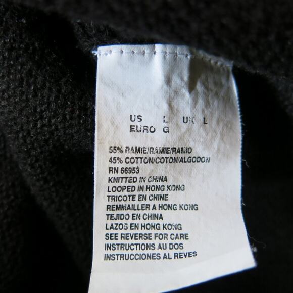 VINTAGE JOAN LESLIE Sweater Vest Size L Women Black with Red White Cottage - Picture 5 of 5